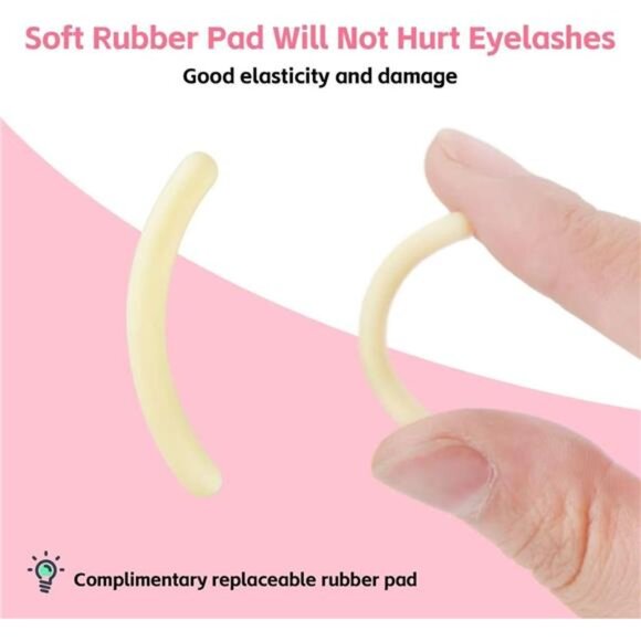 Eyelash Curlers,Eyelash Curler with 2 Silicone Refill Pads - Picture 7 of 8